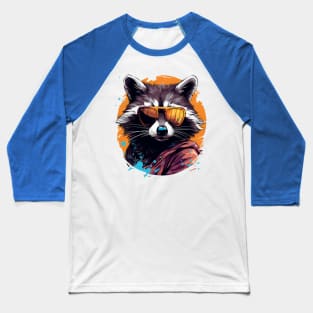 cool raccoon Baseball T-Shirt